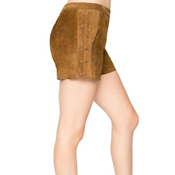 Willow and Clay Suede Shorts - Picture 1 of 6